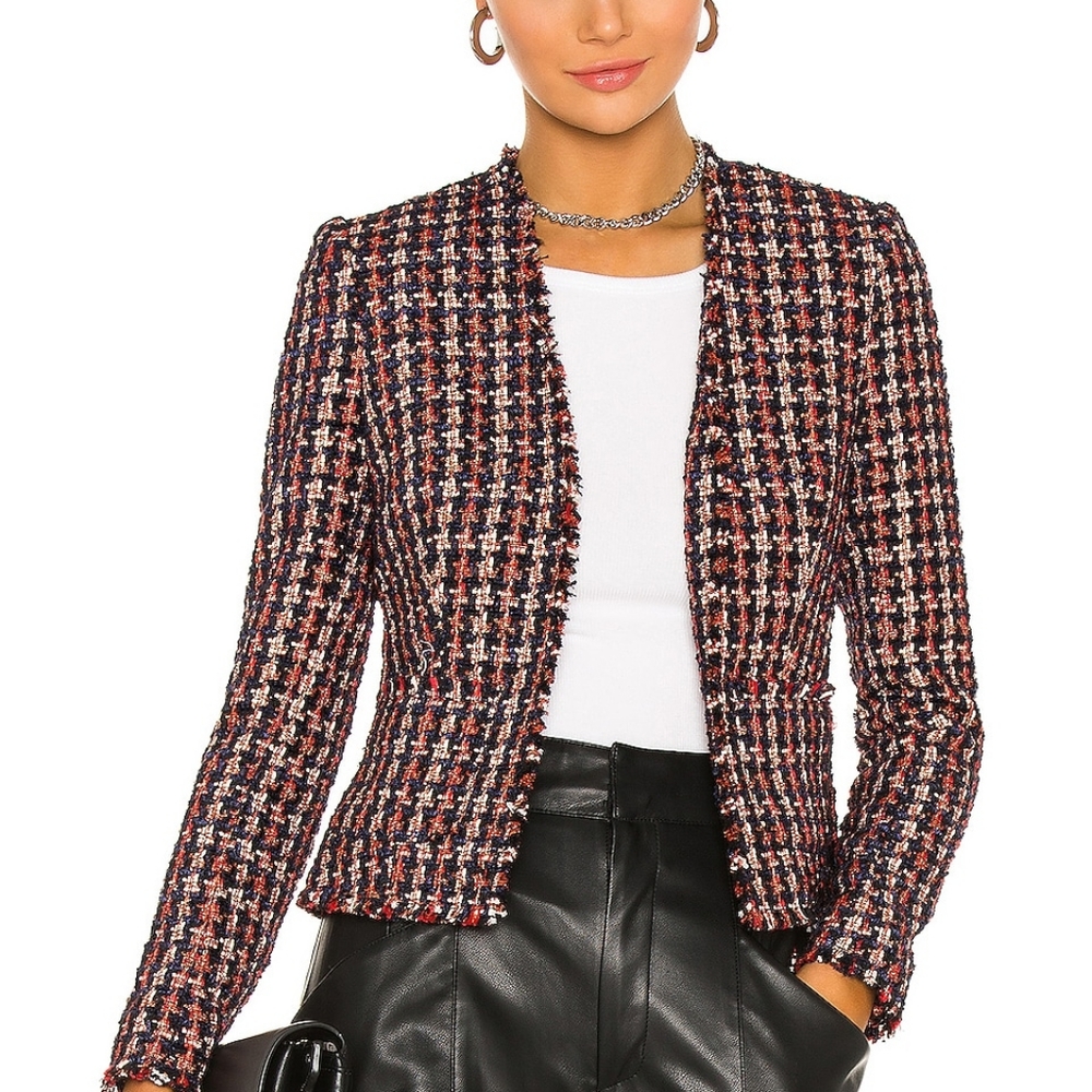 Adette Tweed Blazer L'AGENCE